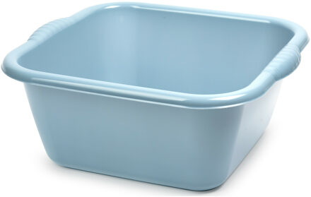 afwasteil - afwasbak - vierkant - kunststof - 15 liter - 39 x 16 cm - Blauw - wasteil