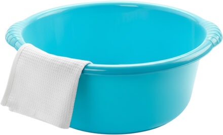 afwasteil - blauw - 10 liter - 38 x 15 cm - kunststof - huishoud - afwasbak - wasbak