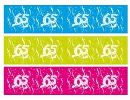 Afzetlint 65 Groen, Roze, Blauw