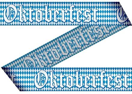 Afzetlint Oktoberfest - 15 meter Blauw