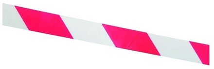 Afzetlint - Rood/Wit - 100 Meter x 75 mm - Markeerlint Veiligheid