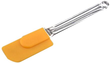 Ag Nuttig Cake Schraper Multifunctionele Siliconen Schraper Spatel Gebruiksvoorwerp Voor Koken Cake Bakken Mengen Cakes Mould Keuken Yellowx1psc