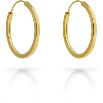 'Agata' Dames 925 Sterling Zilver Oorbellen - Goud ZO-7552/G - One Size