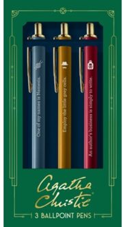 Agatha Christie Pen Set: 3 Ballpoint Pens - Agatha Christie - Chronicle Books