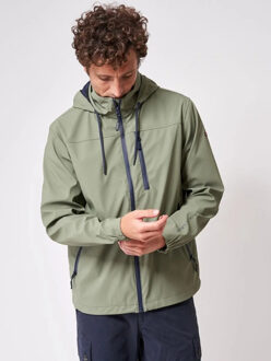 Agave- heren regenjas ijmuiden - Groen - L