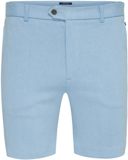 Agazzano | korte broek met denim look Blauw