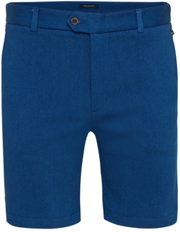Agazzano | korte broek met denim look Blauw