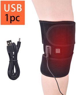 Agdoad Artritis Knie Brace Infrarood Verwarming Therapie Kneepad Voor Verlichten Kniegewricht Pijn Knie Revalidatie 1stk USB kabel
