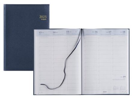 Agenda 2021 Brepols Omega 7dag/2paginas blauw