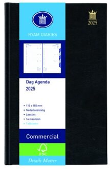 Agenda 2021 Ryam Commercial 1dag/1pagina zwart