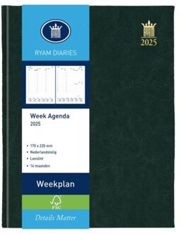 Agenda 2021 Ryam weekplan 7dag/2paginas zwart