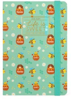 agenda 2025, 1 week per 2 pagina's, verticaal, medium, bee