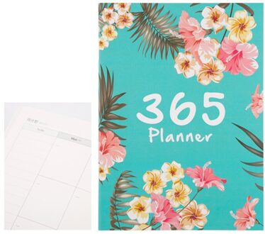 Agenda Planner Organizer A4 Notebook Journal Maandelijkse Dagelijkse Planner Nota Boek Stationaire Schoolbenodigdheden groen 1