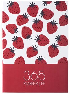 Agenda Planner Organizer A4 Notebook Journal Maandelijkse Dagelijkse Planner Nota Boek Stationaire Schoolbenodigdheden rood