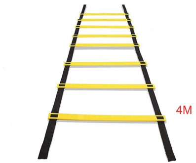 Agility Ladder Voetbal Speed Outdoor Training Trappen Bandjes Touw Gym Verstelbare Springen Rooster Finess Apparatuur Accessoires 4m