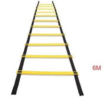 Agility Ladder Voetbal Speed Outdoor Training Trappen Bandjes Touw Gym Verstelbare Springen Rooster Finess Apparatuur Accessoires 6m