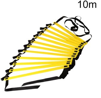 Agility Speed Ladder Trap Nylon Bandjes Training Ladders Agile Trap Voor Fitness Voetbal Snelheid Ladder Apparatuur 10M 20Rung