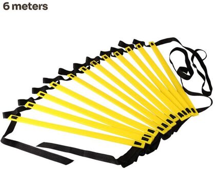 Agility Speed Ladder Trap Nylon Bandjes Training Ladders Agile Trap Voor Fitness Voetbal Snelheid Ladder Apparatuur 6M 12 Rung
