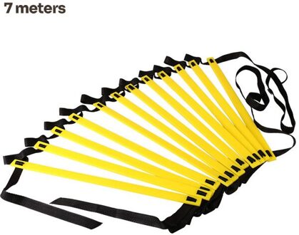 Agility Speed Ladder Trap Nylon Bandjes Training Ladders Agile Trap Voor Fitness Voetbal Snelheid Ladder Apparatuur 7M 13 Rung