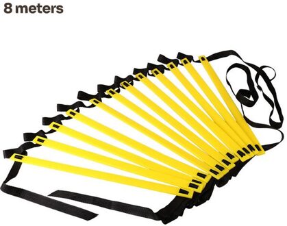 Agility Speed Ladder Trap Nylon Bandjes Training Ladders Agile Trap Voor Fitness Voetbal Snelheid Ladder Apparatuur 8M 16 Rung