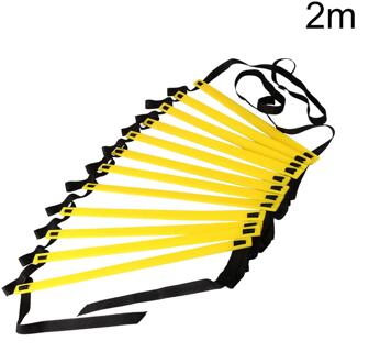 Agility Speed Ladder Trap Nylon Bandjes Training Obstakel Ladders Agile Trap Voor Fitness Voetbal Snelheid Apparatuur 2m 4section met zak