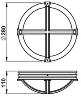 Agneß buitenwandlamp in landhuisstijl zwart
