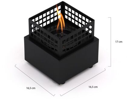 Agni 16 haard 16,5x16,5x17cm - Laagste prijsgarantie! Zwart