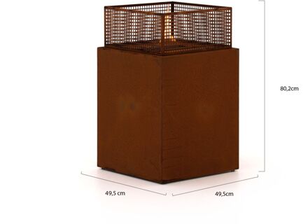 Agni 50 haard 49,5x49,5x80,2cm - Laagste prijsgarantie! Taupe