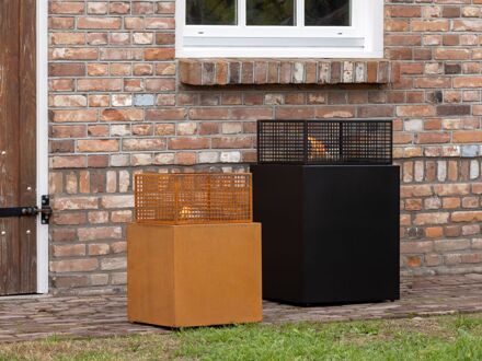 Agni 50 haard 49,5x49,5x80,2cm - Laagste prijsgarantie! Zwart