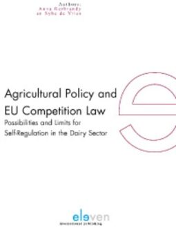 Agricultural policy and EU competition law - eBook Anna Gerbrandy (9460942938)