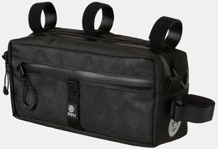 Agu Bar Bag Stuurtas Venture - Zwart Reflecterend - 2 L - Bikepacking - Stuur- en Frametas in één