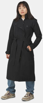 Agu Winter Trench Coat Long Rain Urban Outdoor Jas Dames Zwart - XXL