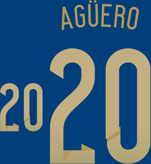 Agüero 20 - Officiële Argentinië Shirt Uit Bedrukking WK 2014