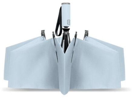 Agumbe windproof opvouwbare paraplu Blauw - One size