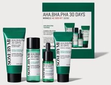 AHA, BHA, PHA 30 Days Miracle AC SOS Kit 2024 Version - 4 pcs