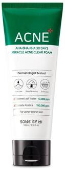 AHA BHA PHA 30 Days Miracle Acne Clear Foam - Some By Mi - Gezichtsreiniger - Koreaanse skin care