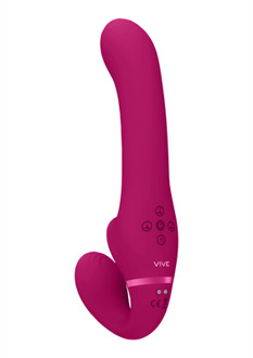 Ai - Dual Vibrating Air Wave Tickler Strapless Strapon