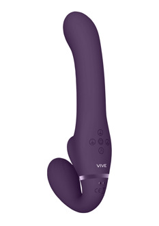Ai - Dual Vibrerende Air Wave Tickler Strapless Strapon