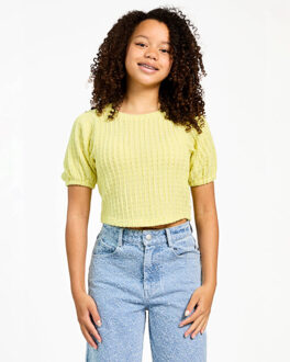 AI&Ko Top lange mouw riona ruffle pes - maat 152 Geel