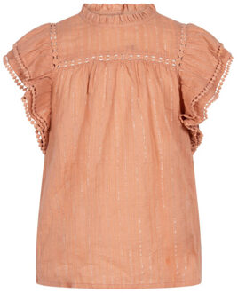 AI&Ko Top lange mouw ylenia lurex co 5 - maat 164 Roze