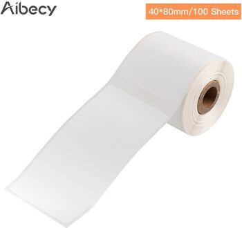 Aibecy 40*30Mm Zelfklevende Thermisch Papier Roll Naam Maat Prijs Label Papier 230 Vellen/Roll compatibel Met Thermische Printer type 2