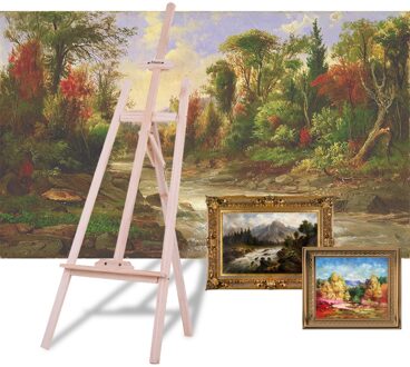 Aibecy Duurzaam Art Kunstenaar Hout Houten Schildersezel Schets Tekening Stand Nz Pine Voor Schilderen Schetsen Display Tentoonstelling