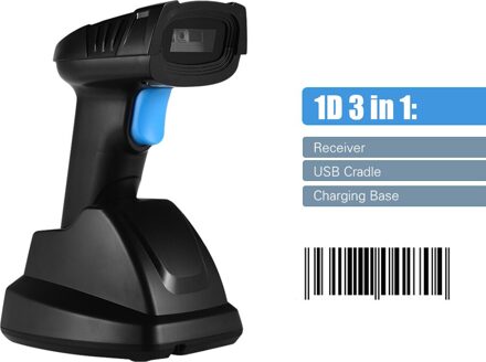 Aibecy Handheld 1D 2D Qr Draadloze Barcode Scanner Bar Code Reader 2.4G Draadloze Scanner Voor Retail Store Mobiele Betaling 1D Barcode