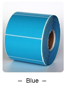 AIBIER Kleur Rood geel blauw Thermische barcode Label Sticker 40mm Core 40x30mm-800pcs 1Roll Top Thermische Papieren Stickers blauw kleur