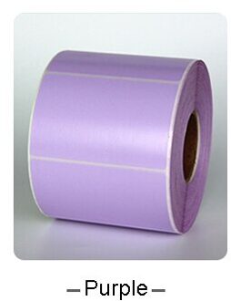 AIBIER Kleur Rood geel blauw Thermische barcode Label Sticker 40mm Core 40x30mm-800pcs 1Roll Top Thermische Papieren Stickers paars kleur