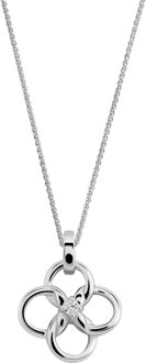 'Aida' Dames 925 Sterling Zilver Set: Ketting + Oorbellen + Ring - Zilver SET-7472 - L