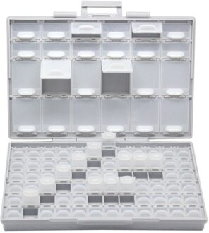 AideTek weerstand condensator Organizer Craft Kralen opbergdoos kit behuizing SMD SMT onderdelen organizer surface mount toolboxBOXALL96