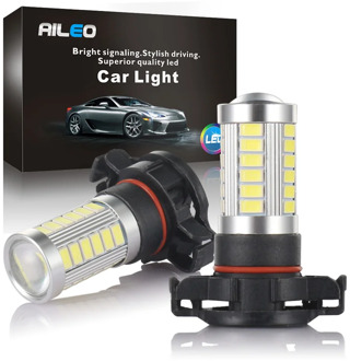 AIEO Car Fog Lamp PSX24W PS24W LED H16 5202 5201 Auto Bulb Fog light 5670 Chip 33 SMD 600LM 3000K white 6000K 1 year warranty