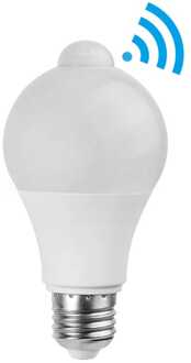Aigostar E27 LED Lamp - Sensor - 6W 450lm - 3000K - Vervangt 40W - A60 Wit