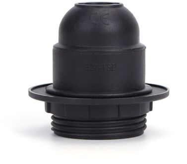 Aigostar Lamphouder E27 Fitting - Met Fittingring - Zwart